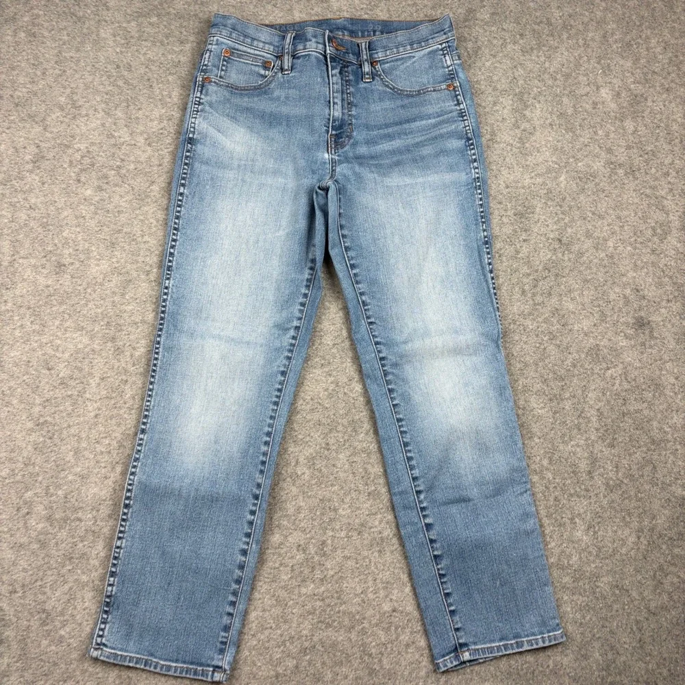 J Crew Vintage Slim Straight Jeans Womens 29 Light Wash Denim Classic Casual